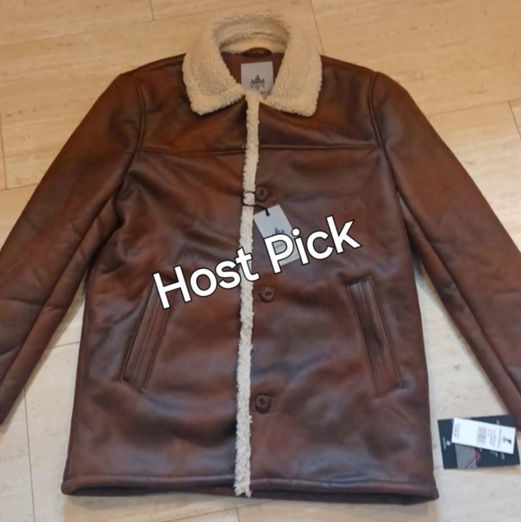 RAINFOREST Other - NWT Rainforest All-Weather Faux Leather/Suede Chestnut Brown Versatile Jacket